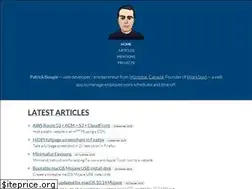 Sites similar to patrickbougie.com