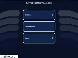 Sites similar to patricksomerville.com