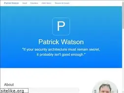 Sites similar to patrickwatson.org