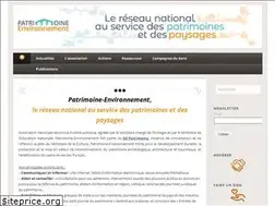 Sites similar to patrimoine-environnement.fr