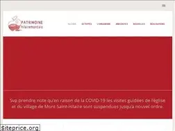 Sites similar to patrimoinehilairemontais.org