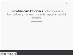 Sites similar to patrimonioediciones.com