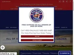Sites similar to patriotfoods.com