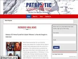 Sites similar to patrioticviralnews.com