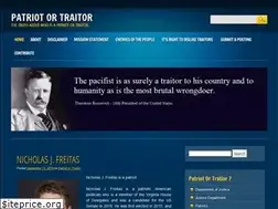 Sites similar to patriotortraitor.com