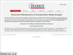 Sites similar to patriotpavement.net