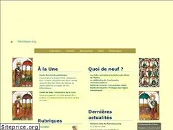 Sites similar to patristique.org