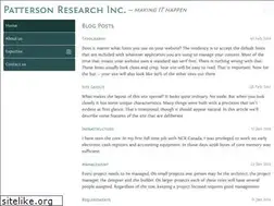 Sites similar to pattersonresearch.net