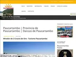 Sites similar to paucartambo.info