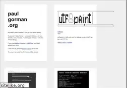 Sites similar to paulgorman.org