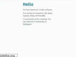 Sites similar to paulhammond.org
