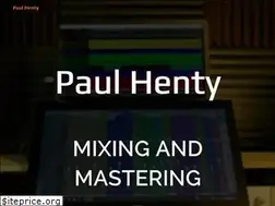 Sites similar to paulhenty.com