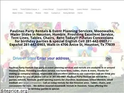 Sites similar to paulinaspartyrentals.com