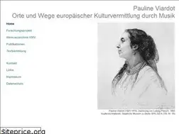 Sites similar to pauline-viardot.de