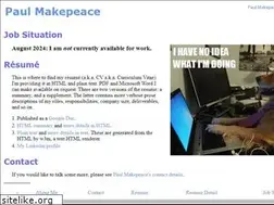 Sites similar to paulmakepeace.com