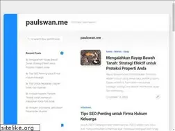 Sites similar to paulswan.me