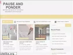 Sites similar to pauseandponder.org