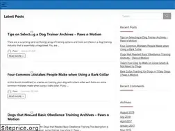 Sites similar to pawsnmotiondogtraining.com