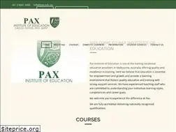 Sites similar to pax.edu.au