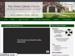 Sites similar to paxchristichurch.org