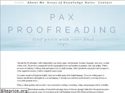 Sites similar to paxproofreading.com