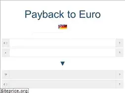 Sites similar to paybacktoeuro.net