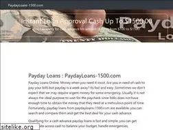 Sites similar to paydayloans-1500.com