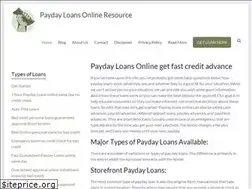 Sites similar to paydayloansonlineresource.org
