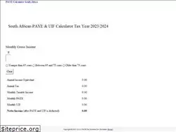 Sites similar to payecalculator.co.za