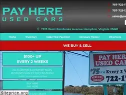 Sites similar to payhereusedcars.net