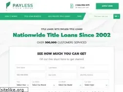 Sites similar to paylesstitleloans.com