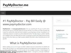 Sites similar to paymydoctor.me