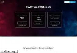 Sites similar to payoffcreditdebt.com