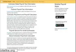 Sites similar to payrollcolorado.net