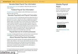 Sites similar to payrollnevada.com