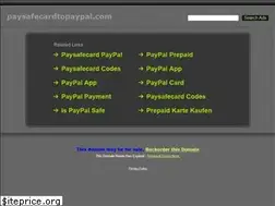 Sites similar to paysafecardtopaypal.com