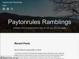Sites similar to paytonrules.com