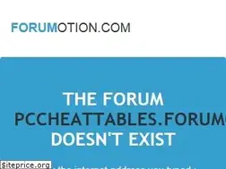 Sites similar to pccheattables.forumotion.com