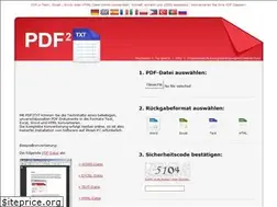 Sites similar to pdf2txt.de
