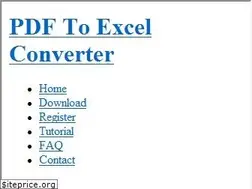 Sites similar to pdfexcelconverter.com