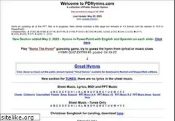 Sites similar to pdhymns.com