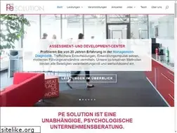 Sites similar to pe-solution.de