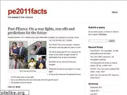 Sites similar to pe2011facts.wordpress.com