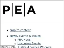 Sites similar to pea.org