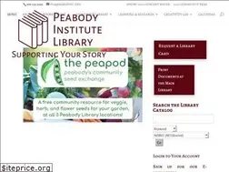 Sites similar to peabodylibrary.org