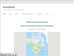 Sites similar to peaceatwork.org