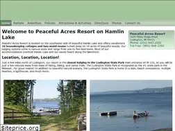 Sites similar to peacefulacresresort.com