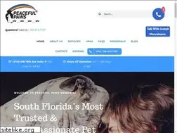 Sites similar to peacefulpawsmemorial.com