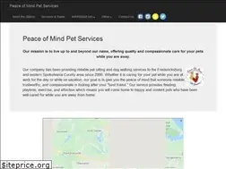 Sites similar to peaceofmindpetservices.com