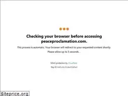 Sites similar to peaceproclamation.com